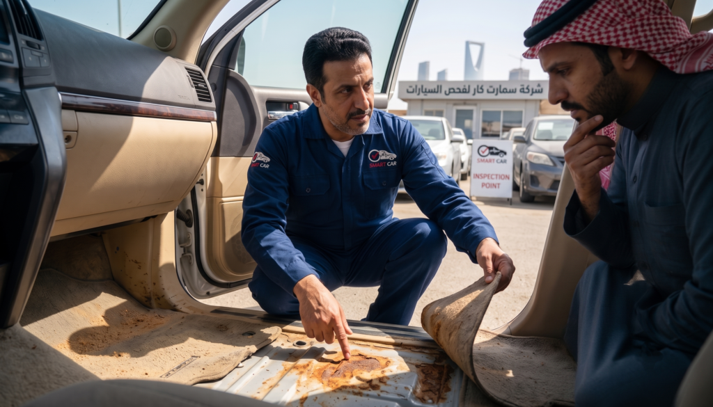 كيفية فحص السيارة الغرقانة بالرياض لتجنب الغش مع فريق سمارت كار