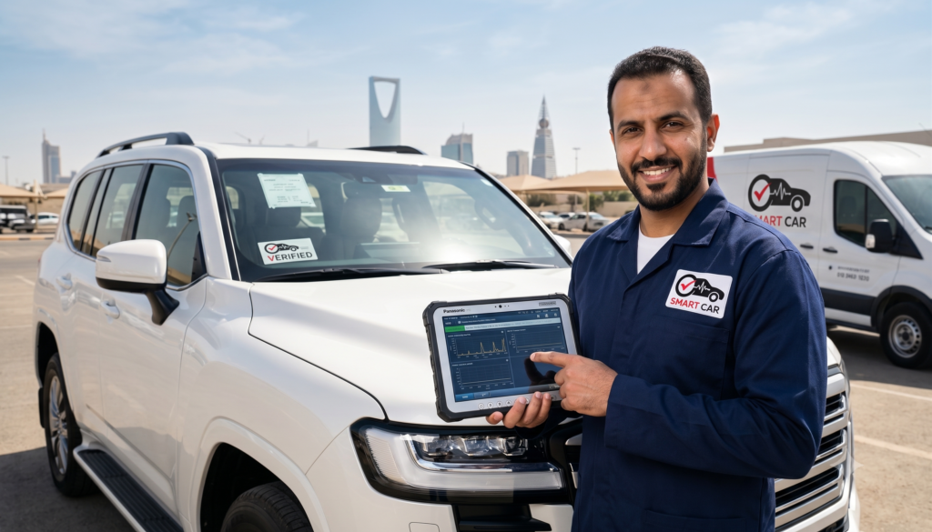 فحص سيارات متنقل بالرياض من سمارت كار الشامل